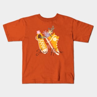 Shoes Flowe art design Kids T-Shirt